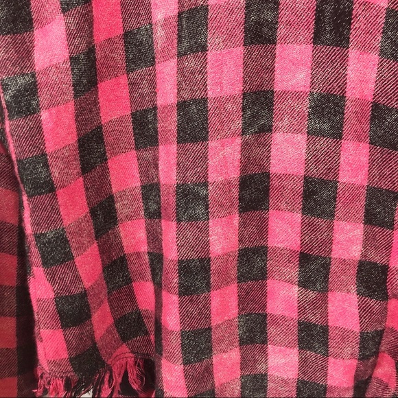 Cloth & Stone | Acid Wash Fringe Flannel Shirt - Picture 4 of 5